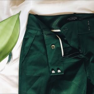Limited forest green slacks pants trousers